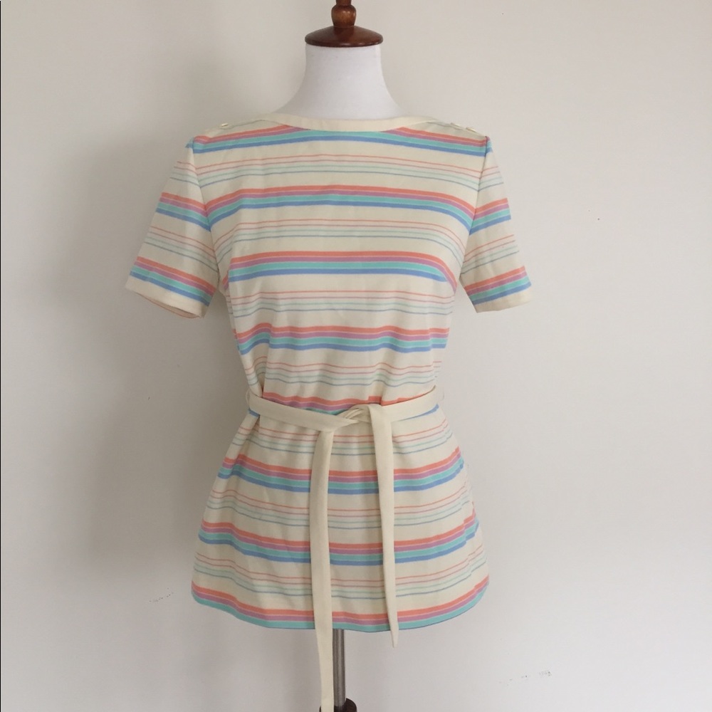 Vintage bright colored striped shirt